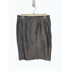 Magaschoni Nylon Silk Blend Olive Pencil Skirt 40 US size 8 10